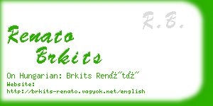 renato brkits business card